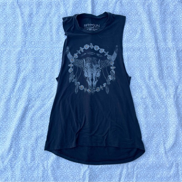 Fifth Sun Black Sleeveless Top - Picture 1 of 3